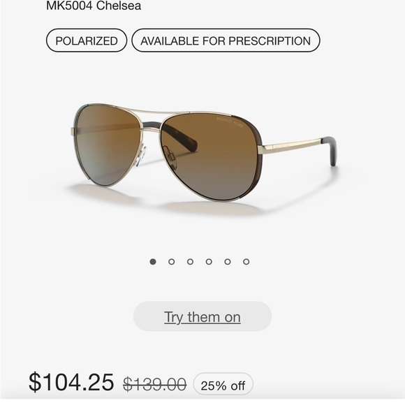 MK5004 Chelsea Sunglasses - Picture 3 of 3